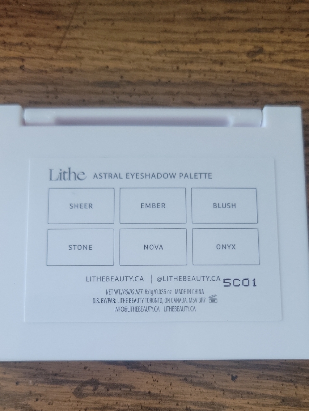 Lithe Astral Eyeshadow Palette — Pink & Neutral Shades